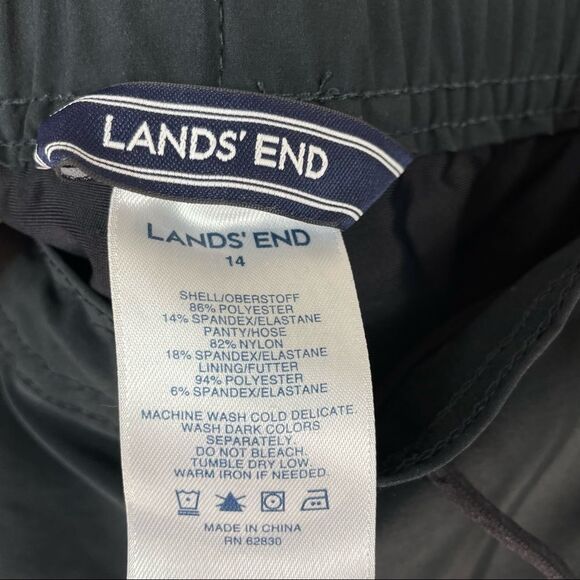 LANDS End Black Pull On Shorts - Picture 9 of 10